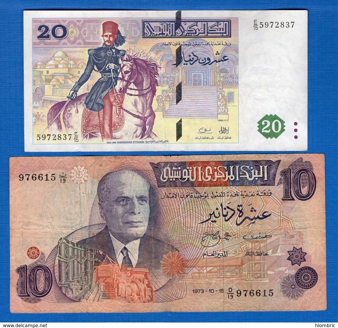 Tunisie  2  Billets - Tunisie