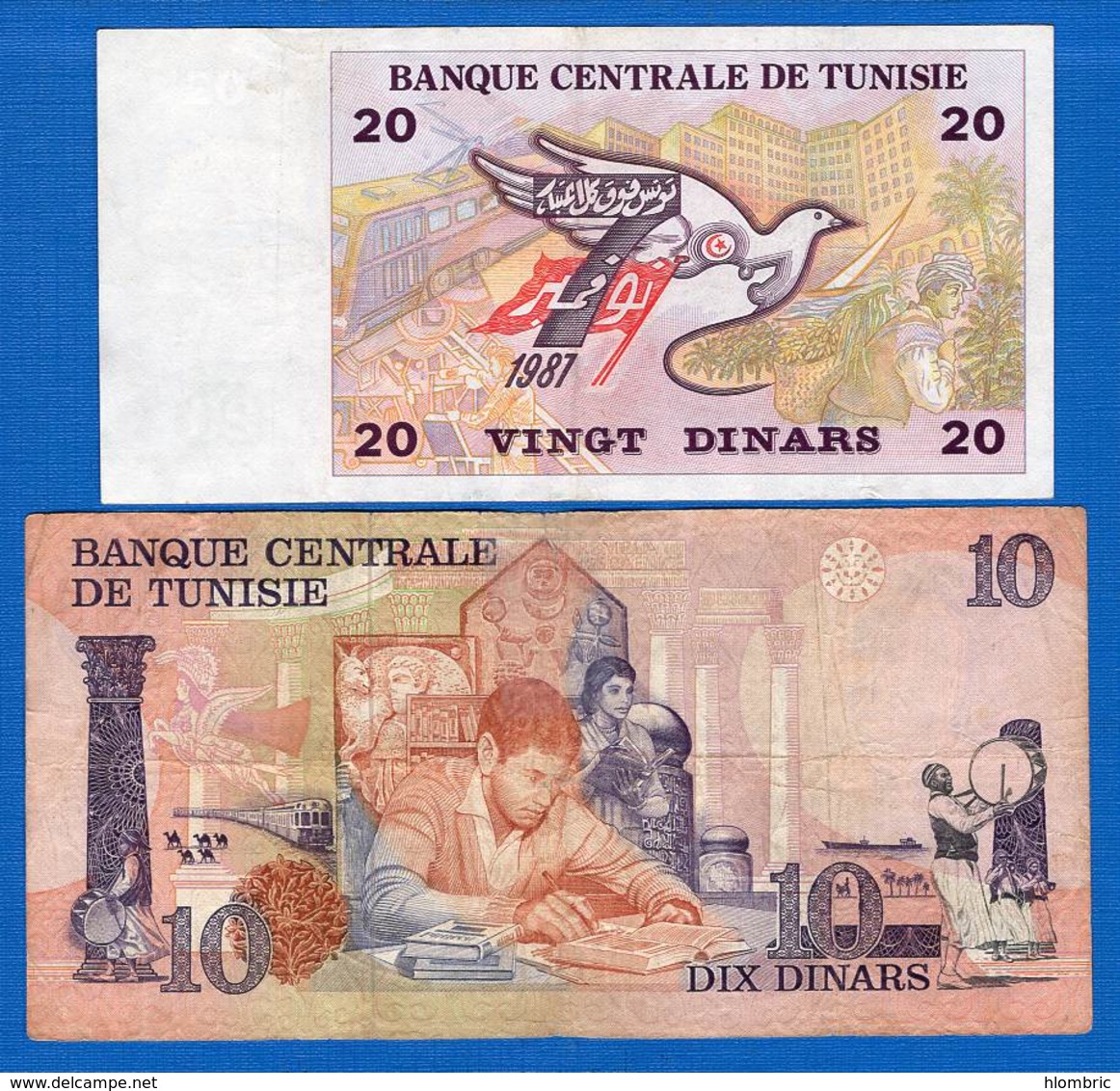 Tunisie  2  Billets - Tusesië