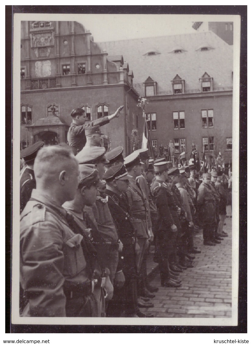 Dt- Reich (008087) Propaganda Foto Plauen Am Rande Einer Besuches Von Baldur V. Schirach Dem Reichsjugendführer - Briefe U. Dokumente