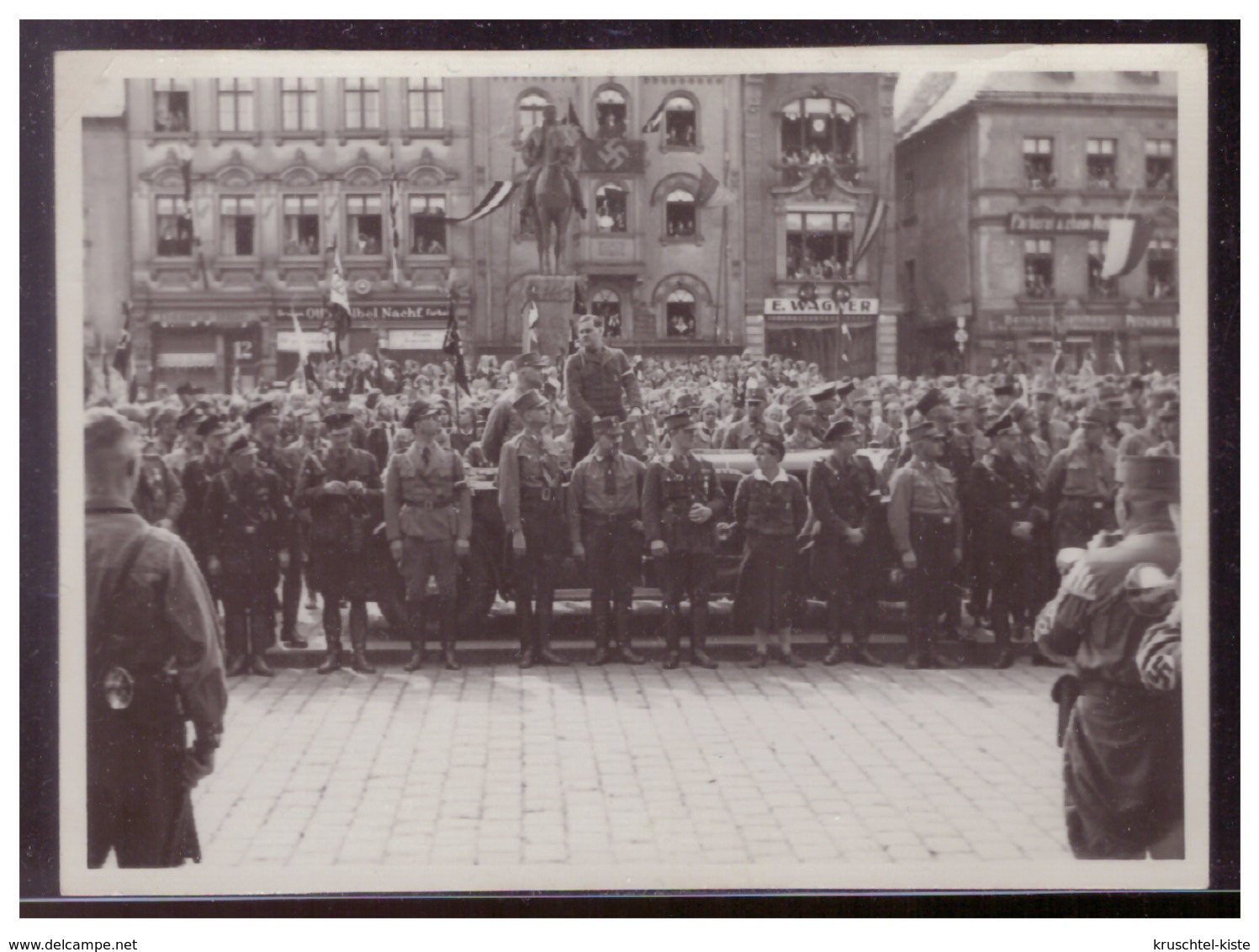 Dt- Reich (008088) Propaganda Foto Plauen Am Rande Einer Besuches Von Baldur V. Schirach Dem Reichsjugendführer - Briefe U. Dokumente