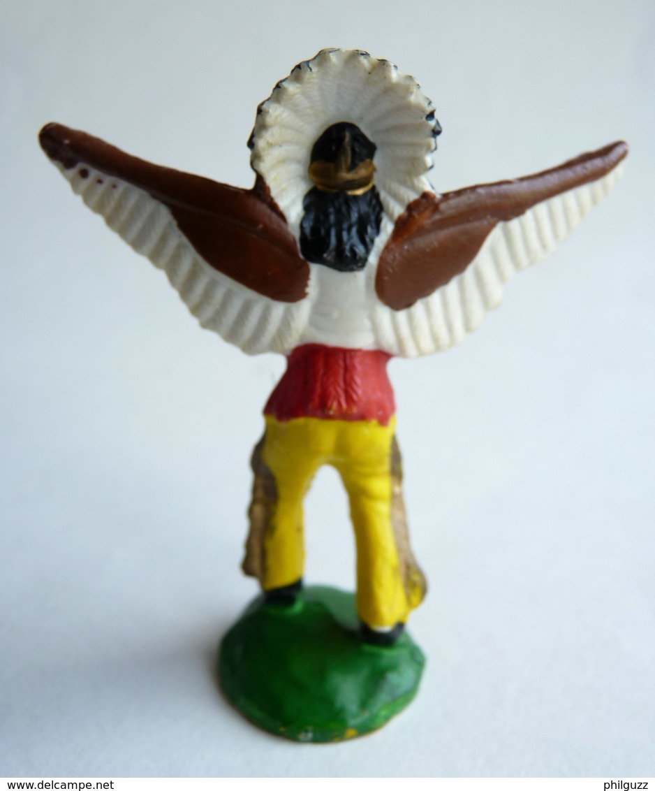 FIGURINE CLAIRET - CHEF INDIEN 1 Ind1 25 Rouge Aigle (2) - Militaires