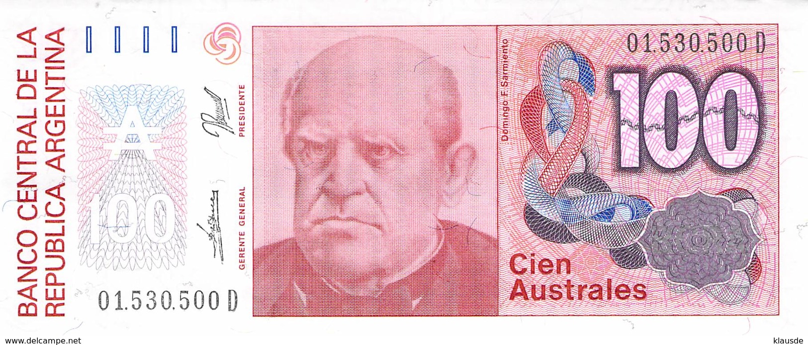 Cien Australes (100) Banknote Argentinien UNC - Argentinien