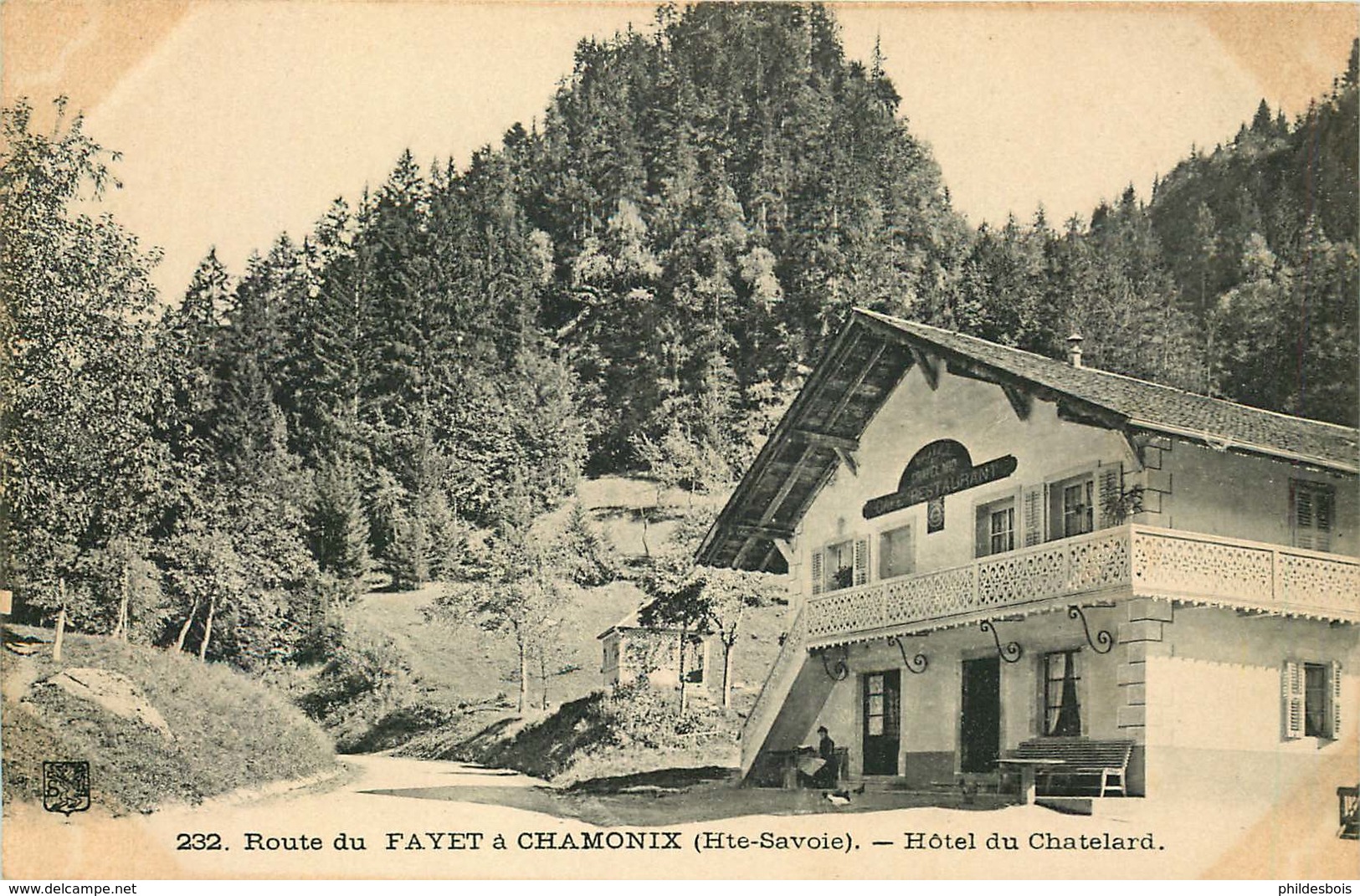 HAUTE SAVOIE   CHAMONIX  Route Du  Fayet A Chamonix  HOTEL Du Chatelard - Chamonix-Mont-Blanc