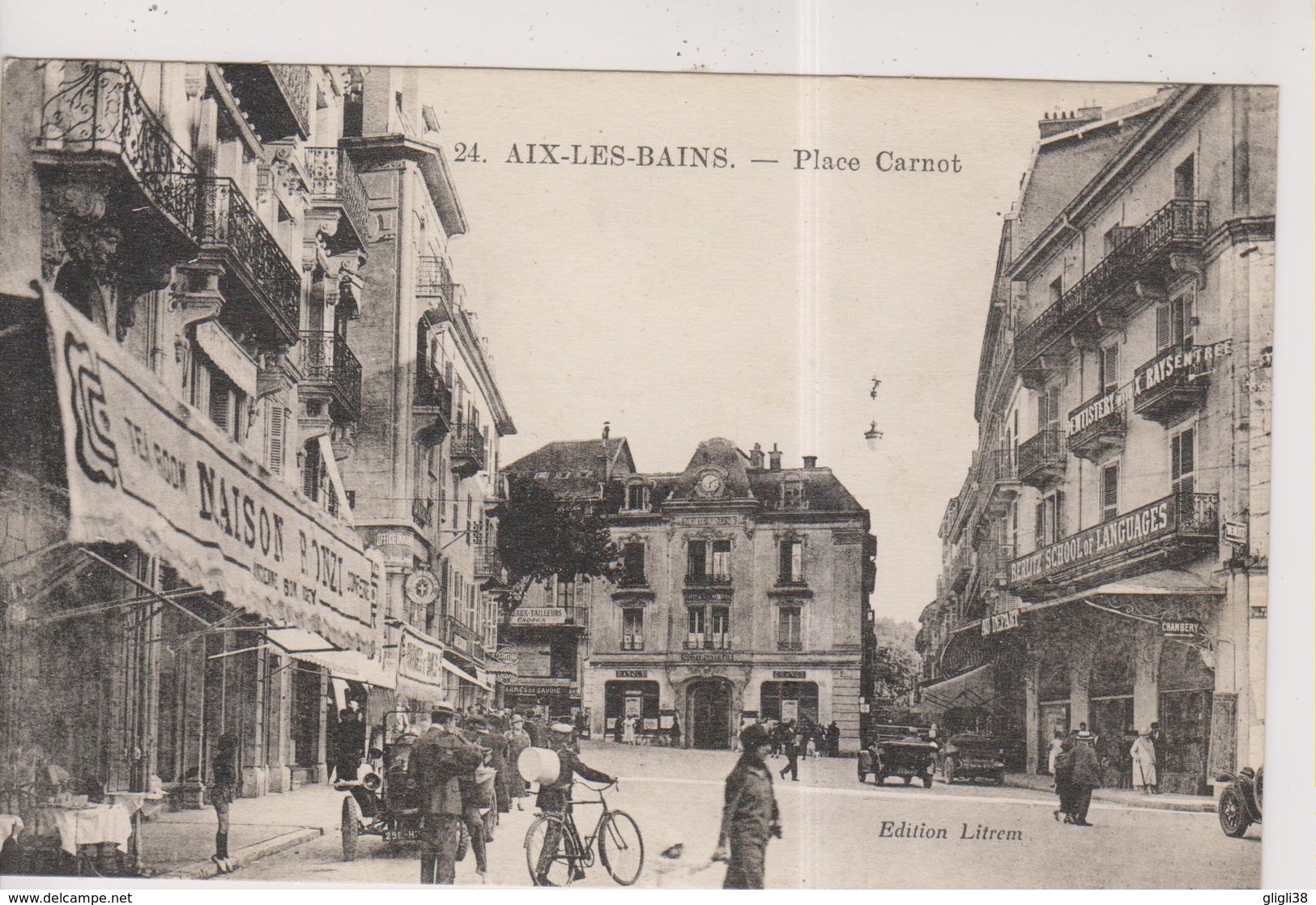 CPA-73-Savoie- AIX-les-BAINS- Place Carnot- - Aix Les Bains