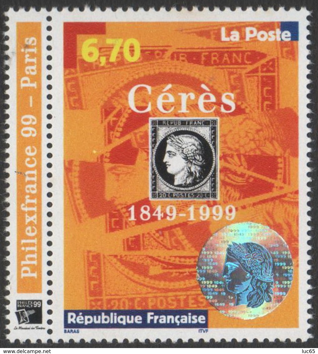 France Neuf Sans Charnière 1999 Philexfrance 150e Anniversaire Du Premier Timbre Français YT 3258 - Neufs