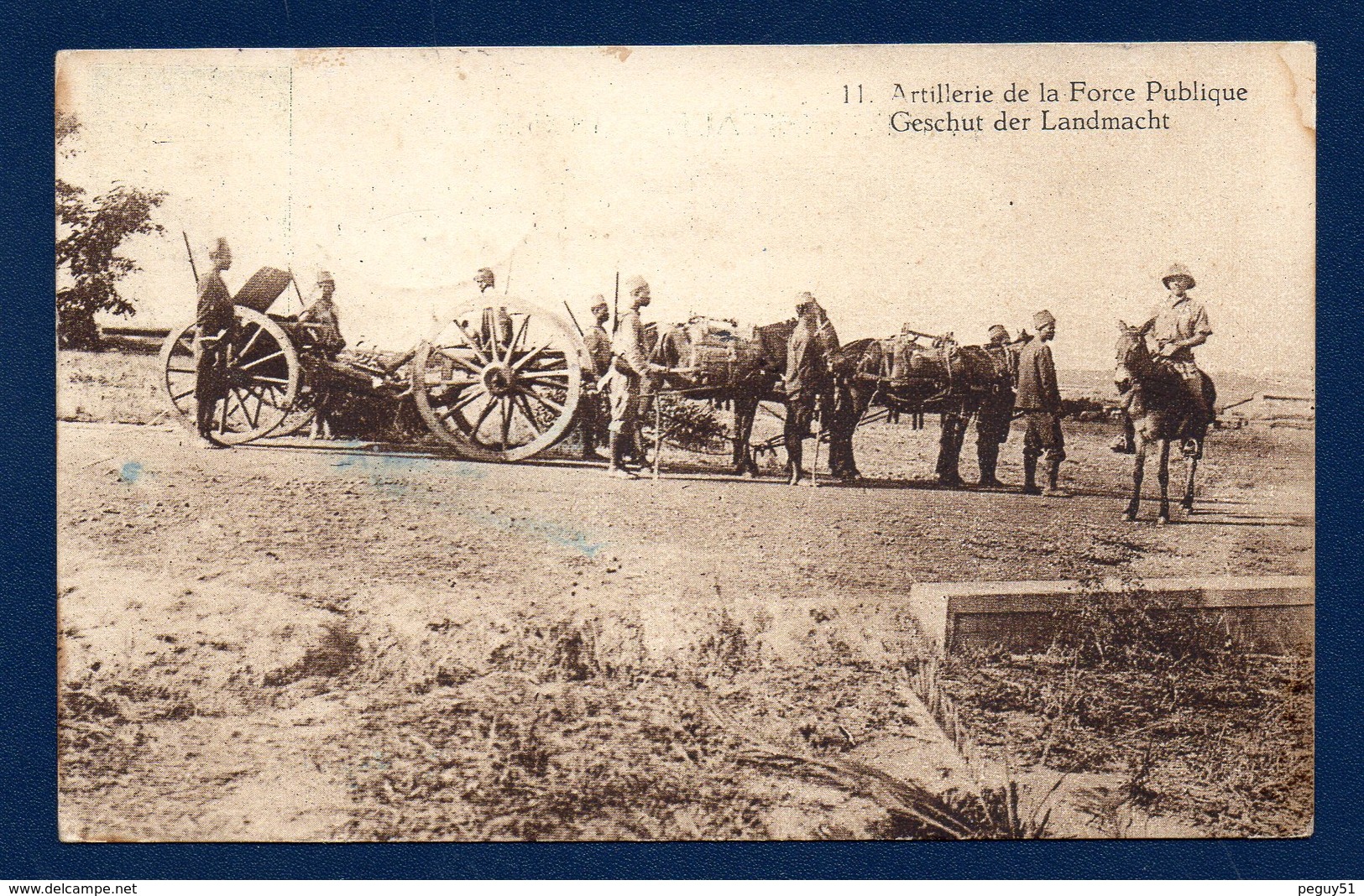 Congo Belge. Artillerie De La Force Publique. Léopoldville 1929 - Belgian Congo