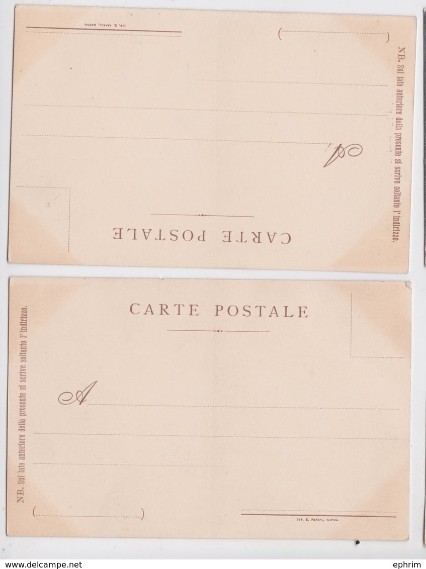 Ricordo Di NAPOLI - Lot De 2 Carte-photos - Napoli (Naples)