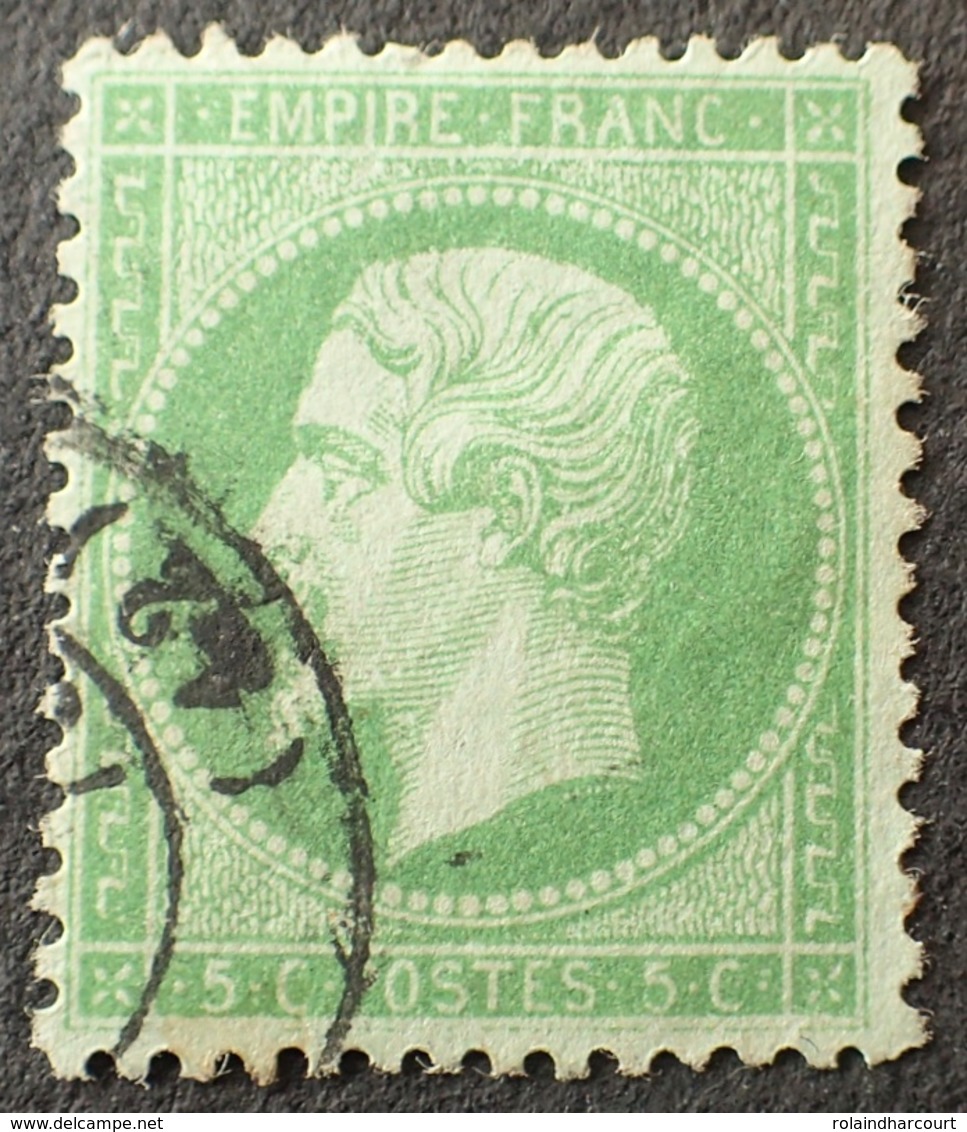 DF50478/569 - NAPOLEON III N°20 - CàD - LUXE - BON CENTRAGE - VARIETE ➤➤➤ Filet Sud Incomplet - 1862 Napoleon III
