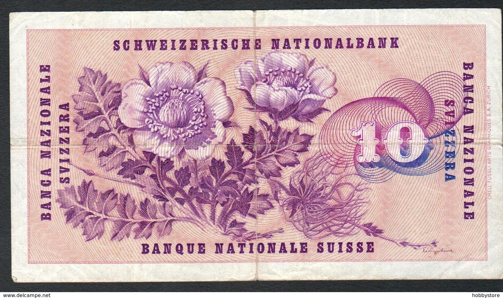 Switzerland 10 Francs 1959 Fine - Zwitserland