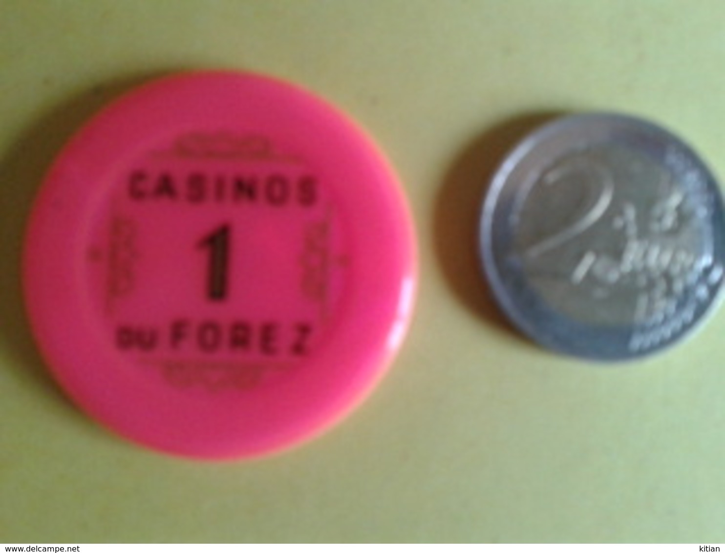 Jeton De 1. CASINOS DU FOREZ. N° De Série 1388 - Casino