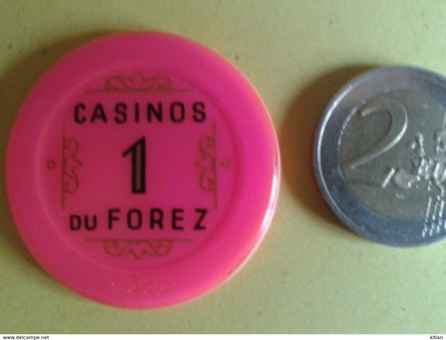 Jeton De 1. CASINOS DU FOREZ. N° De Série 1388 - Casino