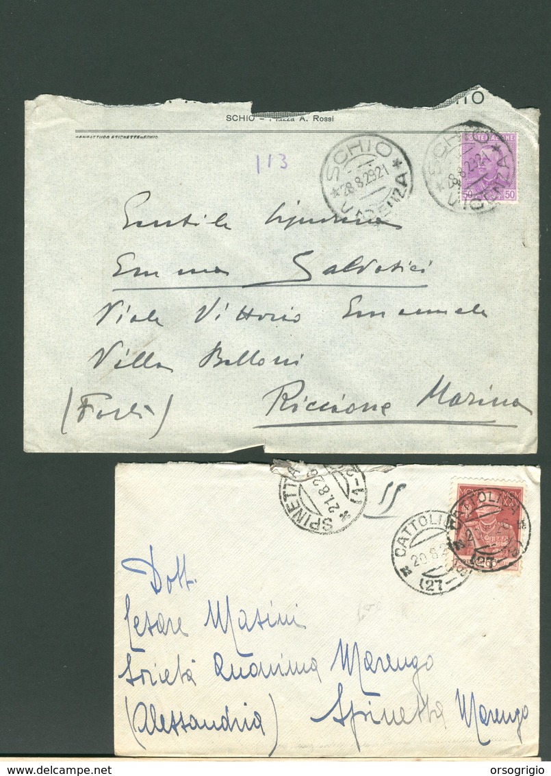 ITALIA REGNO - Storia Postale - Poststempel