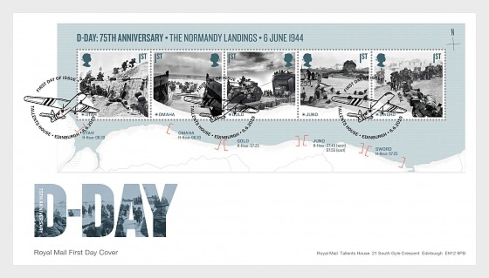 Z06 Great Britain 2019 D-Day FDC - Ungebraucht