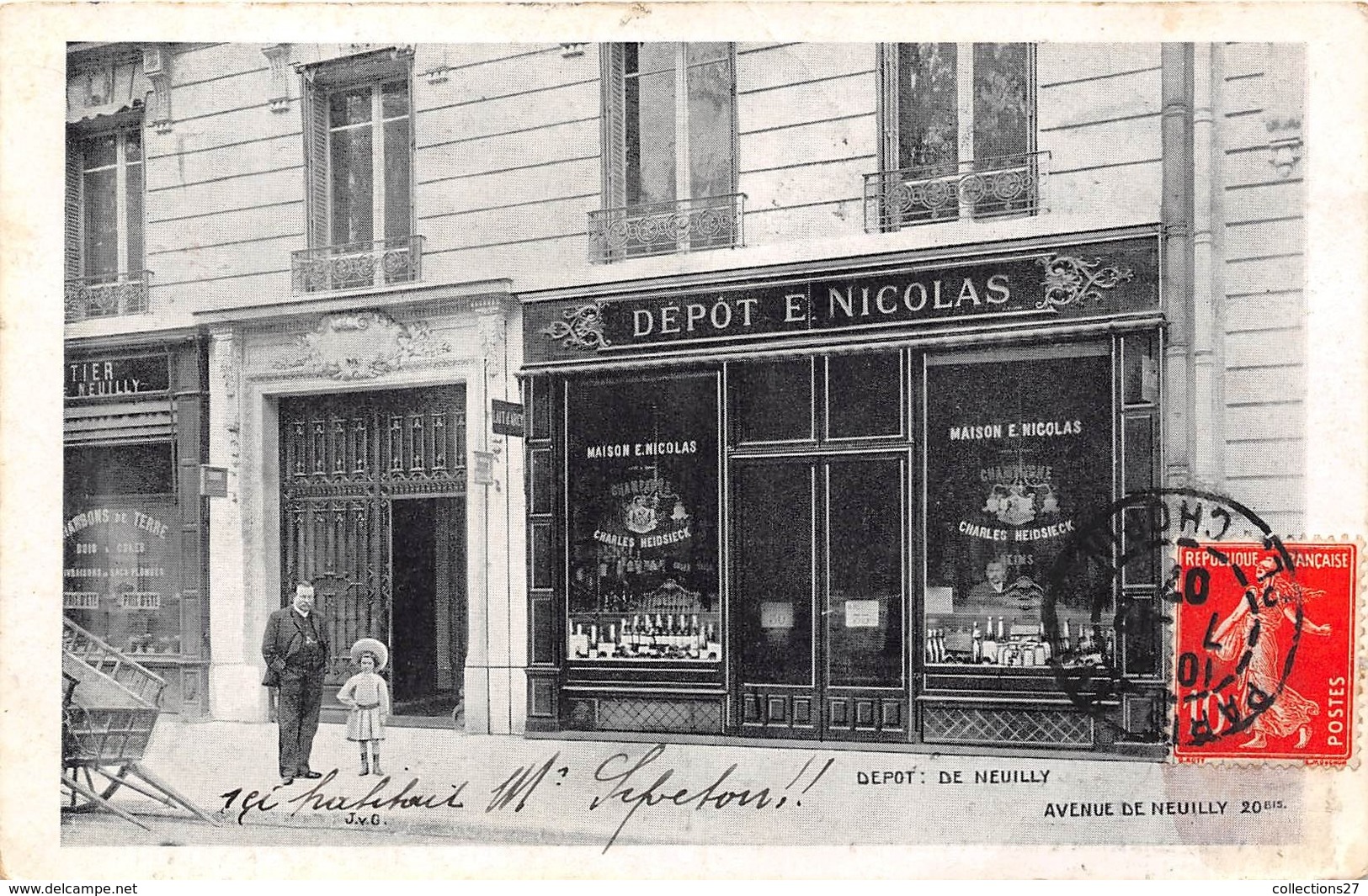 92-NEUILLY-AVENUE DE NEUILLY- DEPOT E. NICOLAS - Neuilly Sur Seine