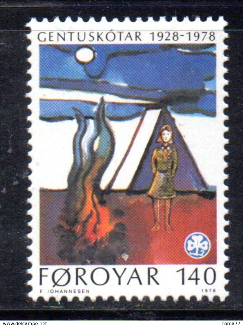 FAEROER FAROER FOROYAR 1978 - La Serie  N. 35  ***  MNH  SCOUT - Isole Faroer