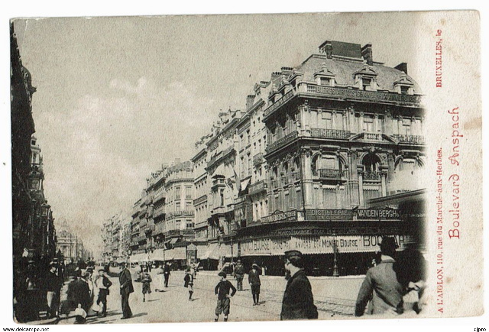 Bruxelles Le Boulevard Anspach - Avenues, Boulevards