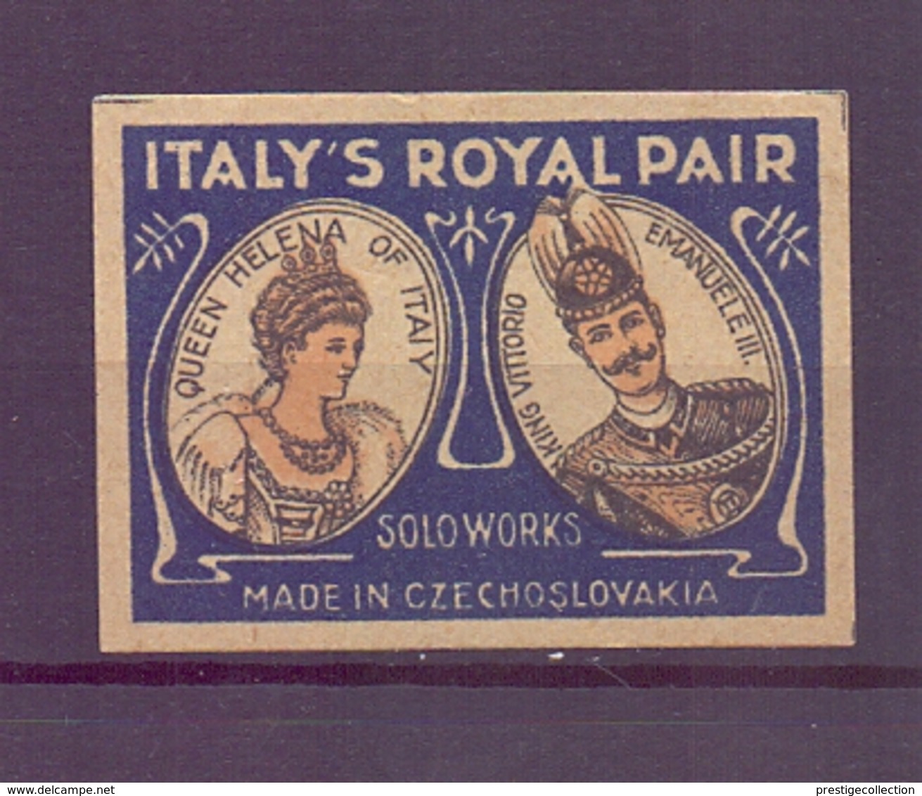 CINDERELLA ERINNOFILIA ITALY'S ROIALPAIR  (GIUGN1900B85) - Erinnofilia