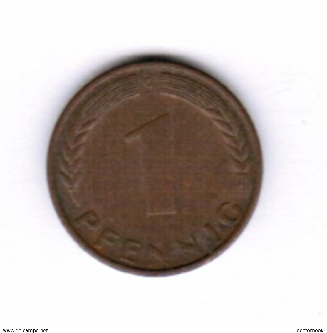 GERMANY  1 PFENNIG 1950 "G" (KM # 105) #5282 - 1 Pfennig