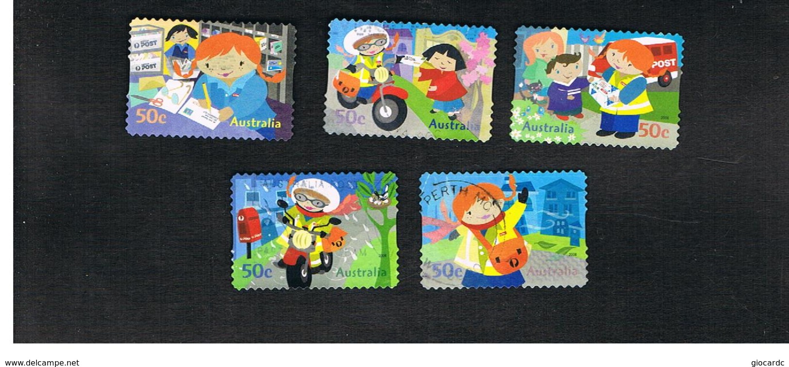 AUSTRALIA  -  SG 2654.2658  - 2006 POSTIE KATE (COMPLET SET OF 5)   -   USED - Oblitérés