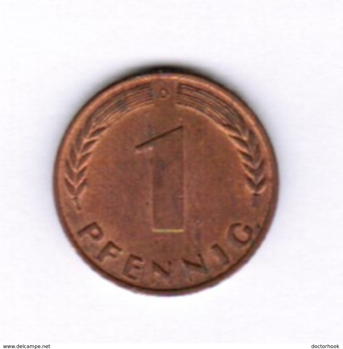 GERMANY  1 PFENNIG 1966 "D" (KM # 105) #5283 - 1 Pfennig