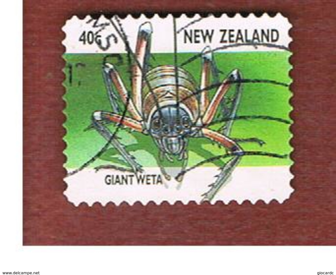 NUOVA ZELANDA (NEW ZEALAND) - SG 2106  -  1997   INSECTS:   GIANT WETA             -  USED° - Usati