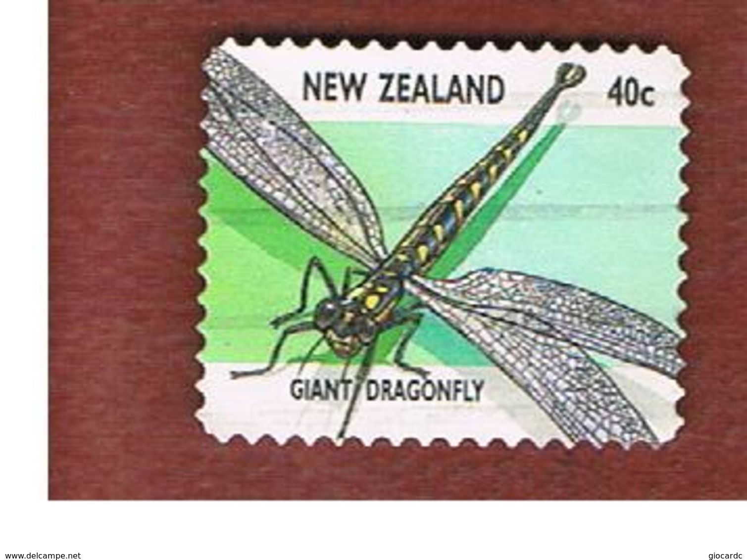 NUOVA ZELANDA (NEW ZEALAND) - SG 2107  -  1997   INSECTS:   GIANT DRAGONFLY             -  USED° - Usati