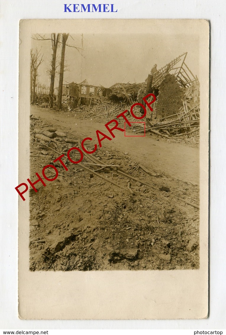 Route Vers KEMMEL-CARTE PHOTO Allemande-GUERRE 14-18-1WK-BELGIEN-Flandern - Heuvelland