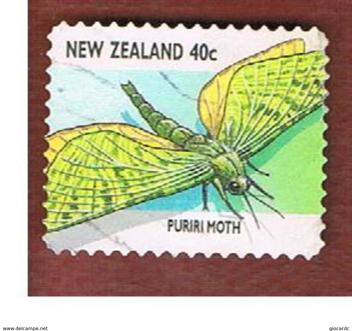 NUOVA ZELANDA (NEW ZEALAND) - SG 2110  -  1997   INSECTS:  PURIRI MOTH             -  USED° - Usati