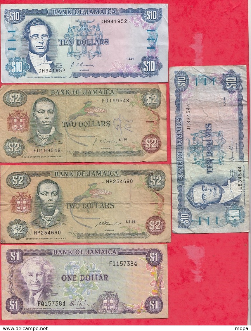 Jamaique 10 Billets Dans L 'état - Jamaica