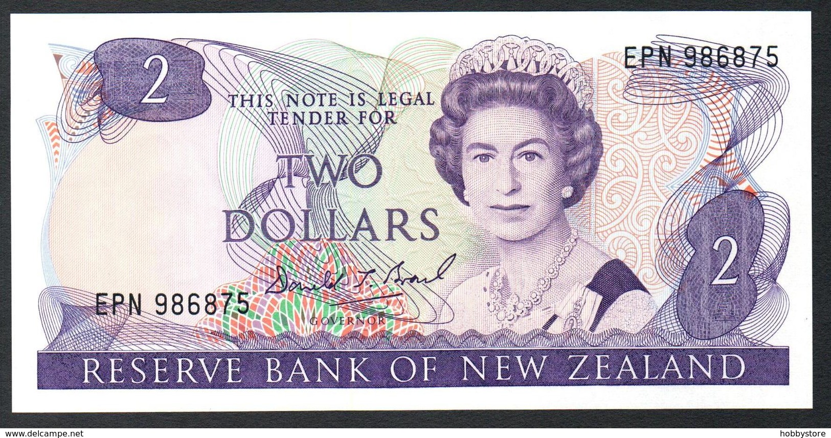 New Zealand 2 Dollars 1989 UNC - Nueva Zelandía
