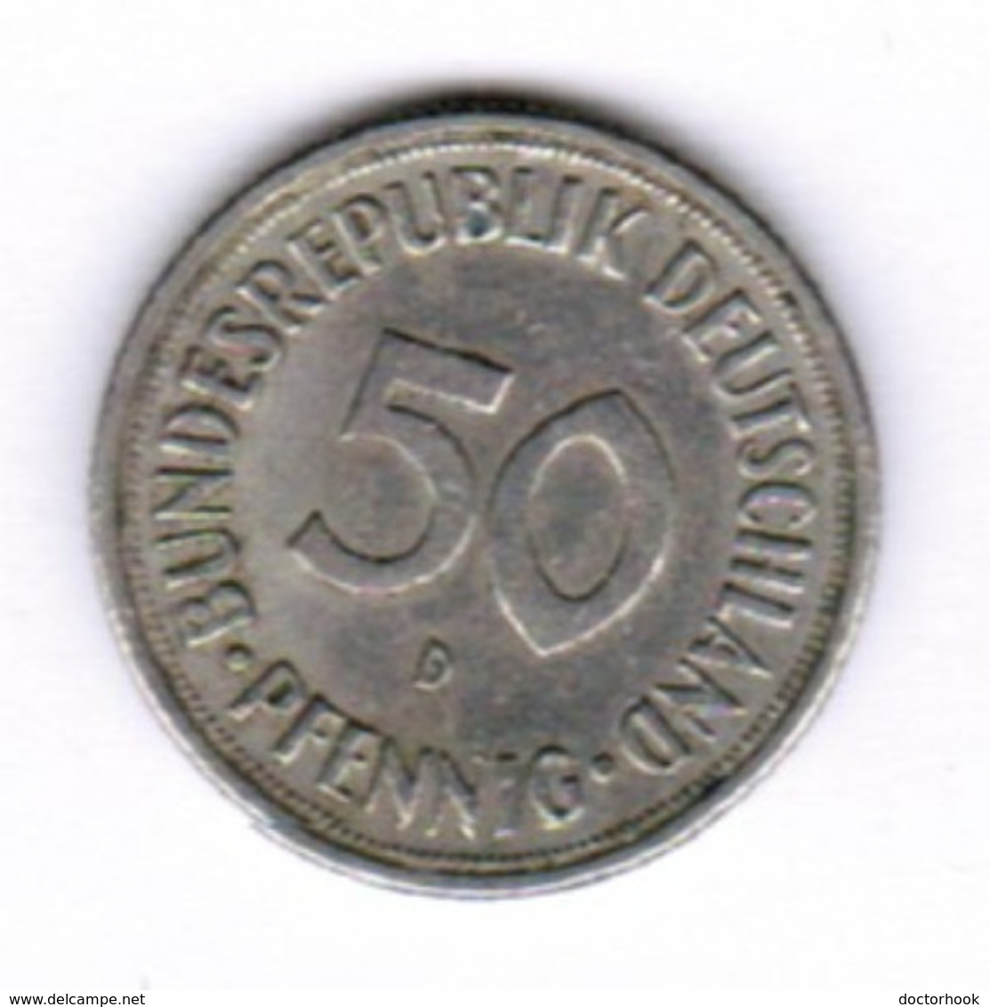 GERMANY  50 PFENNIG 1970 "D" (KM # 109.1) #5294 - 50 Pfennig