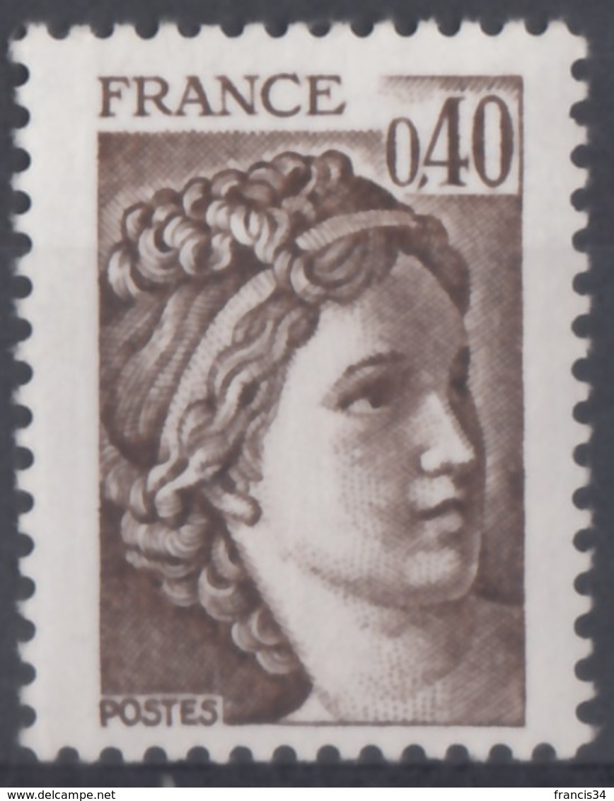 N° 2118 A - X X - Sans Phosphore - ( F 397 ) - 1977-1981 Sabine Of Gandon