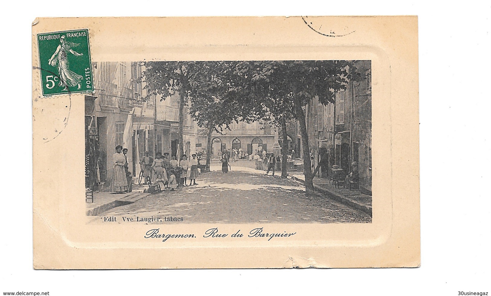 CPA  83 Bargemon Rue Du Barquier Précurseur - Bargemon