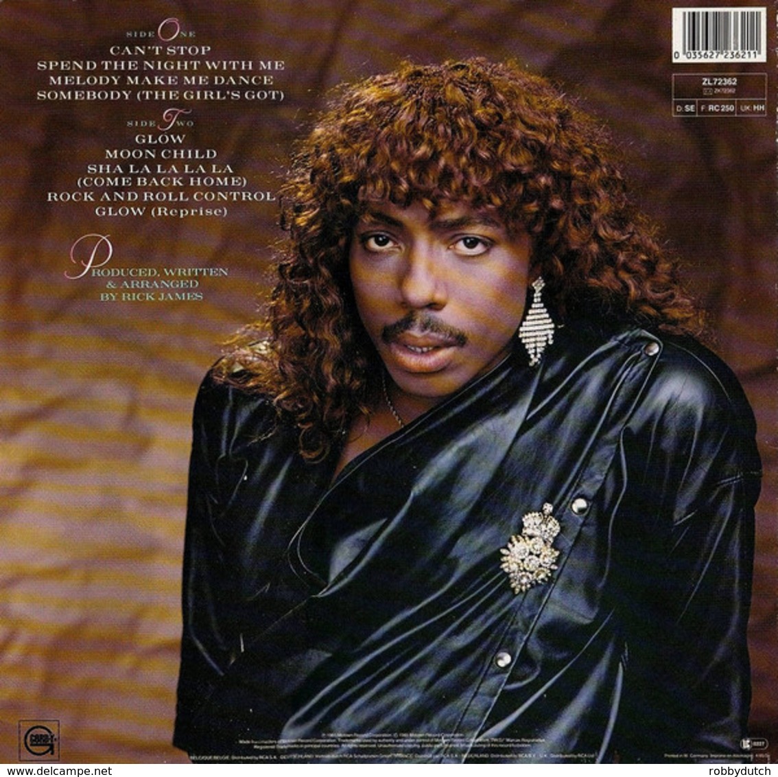 * LP *  RICK JAMES - GLOW (Germany 1985) - Soul - R&B