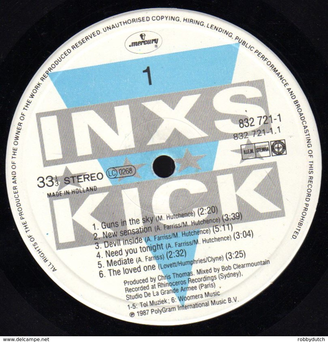 * LP *  INXS - KICK  (Holland 1987 NM!!!)