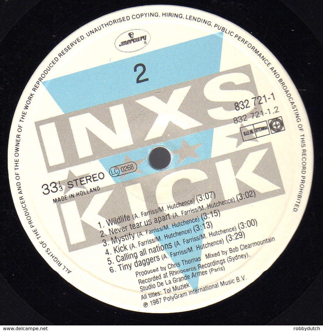 * LP *  INXS - KICK  (Holland 1987 NM!!!)