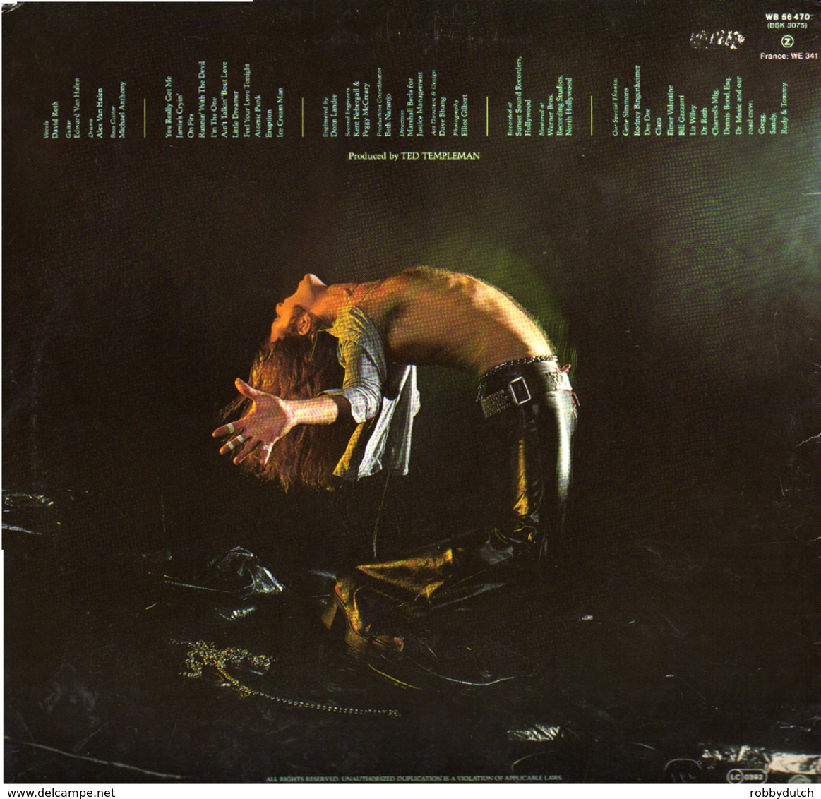 * LP *  VAN HALEN - SAME (Germany 1978) - Hard Rock En Metal