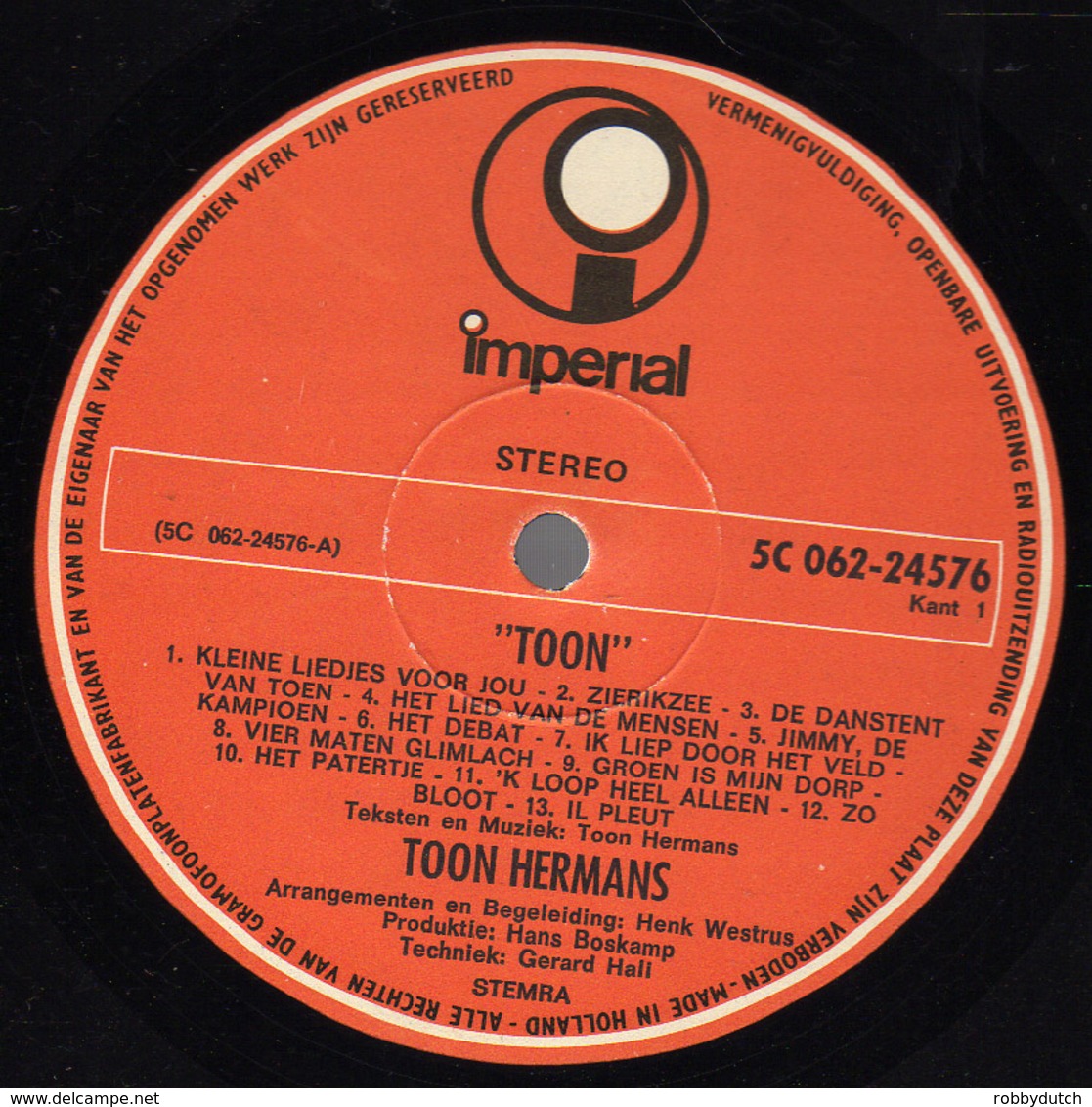 * LP *  TOON HERMANS - LIEDJES VOOR JOU (Holland 1972) - Autres - Musique Néerlandaise