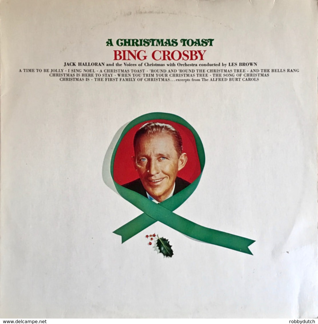 * LP *  BING CROSBY - A CHRISTMAS TOAST (Holland 1977 EX) - Navidad