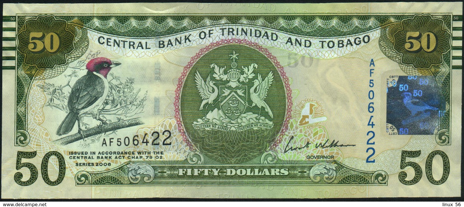 TRINIDAD & TOBAGO - 50 Dollars 2006 UNC P.50 - Trinidad & Tobago