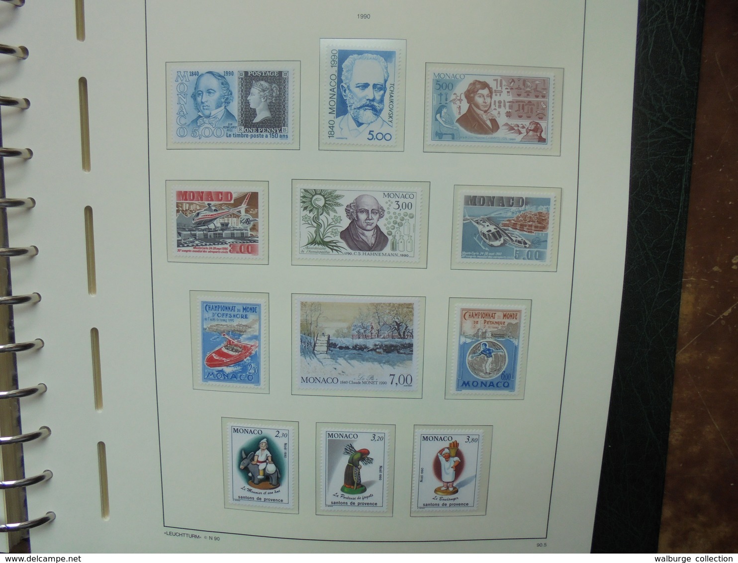 MONACO 1985-2000 NEUFS MNH** SUPERBE ALBUM "LEUCHTURM" (2482) 3 KILOS 300