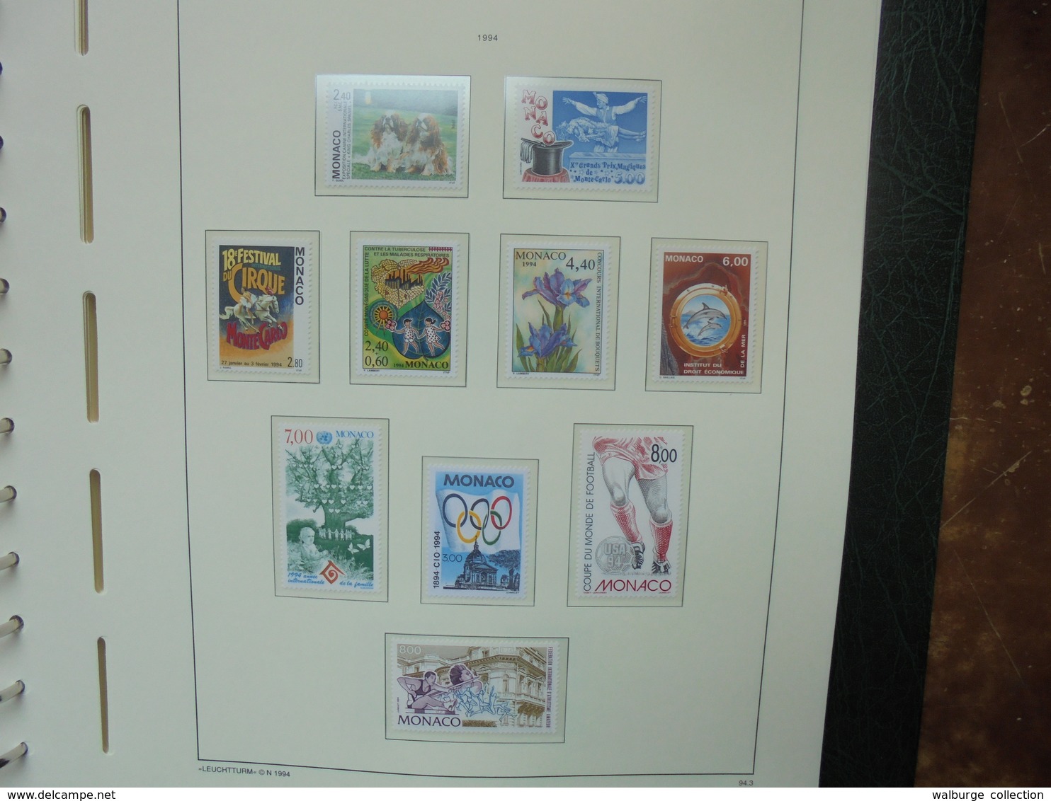 MONACO 1985-2000 NEUFS MNH** SUPERBE ALBUM "LEUCHTURM" (2482) 3 KILOS 300