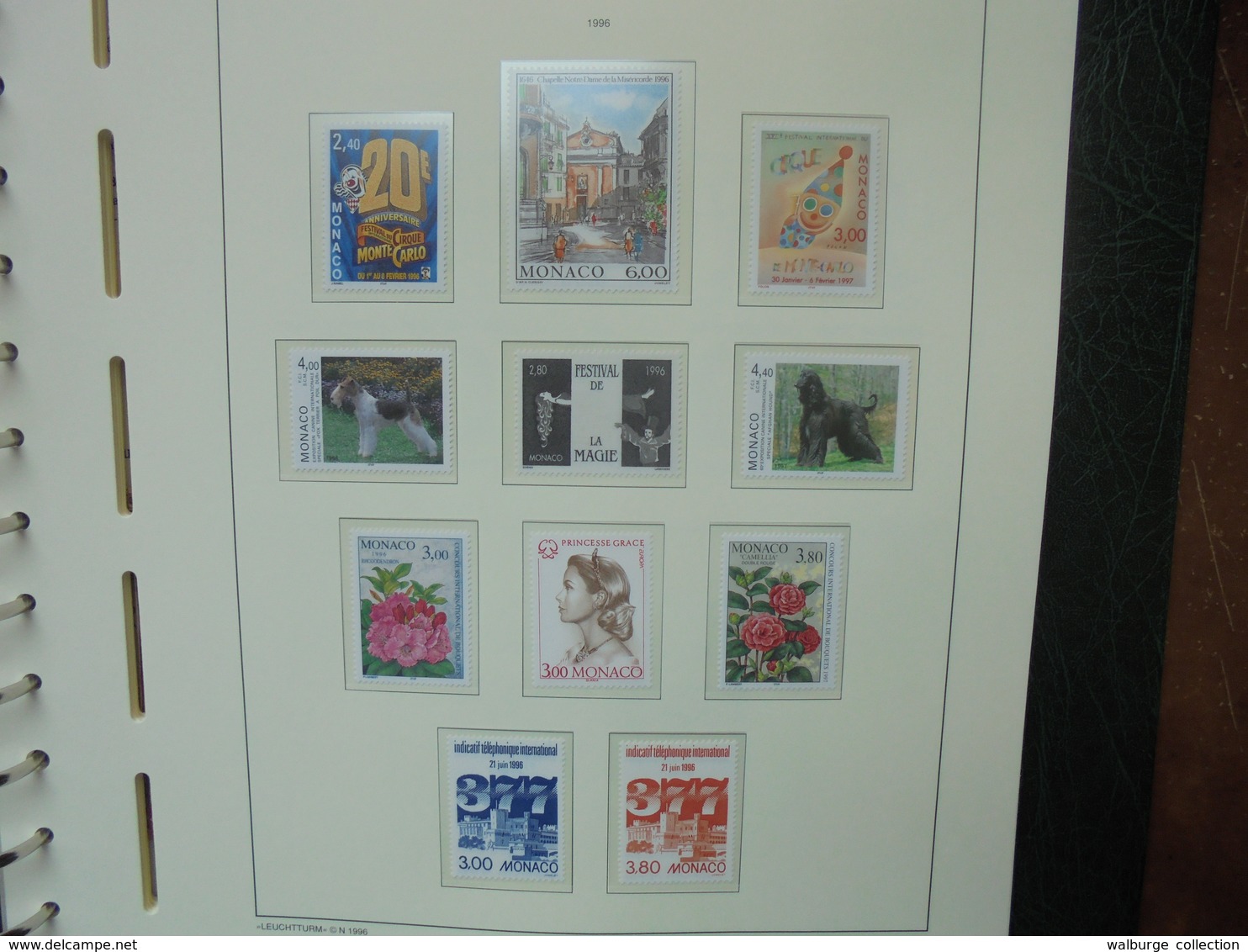 MONACO 1985-2000 NEUFS MNH** SUPERBE ALBUM "LEUCHTURM" (2482) 3 KILOS 300