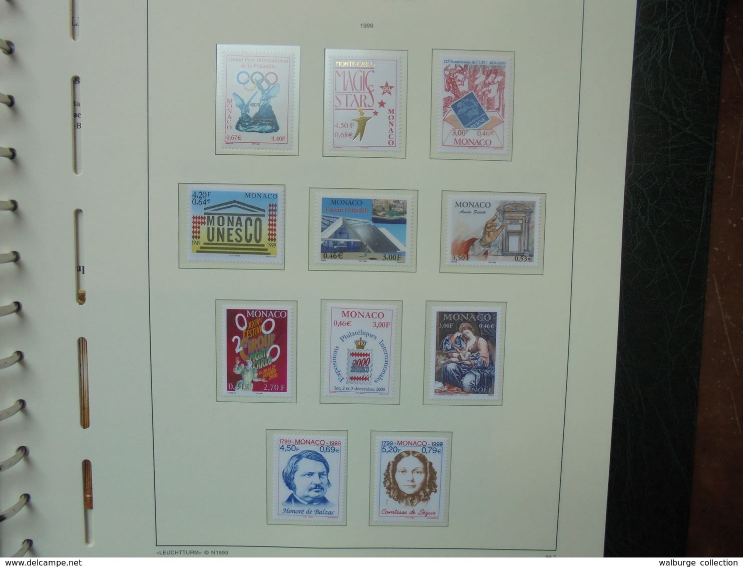 MONACO 1985-2000 NEUFS MNH** SUPERBE ALBUM "LEUCHTURM" (2482) 3 KILOS 300