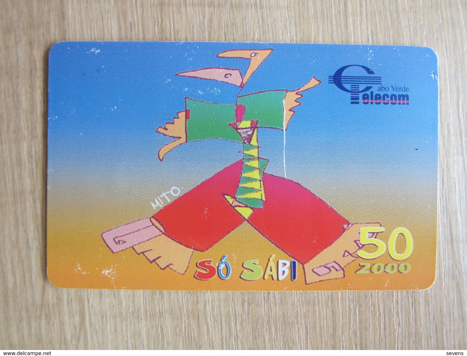 Chip Phonecard,painting, Used With Scratch - Cape Verde