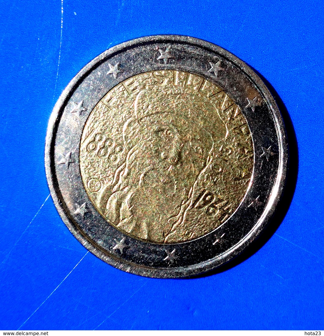 Finland 2 Euro Coin 2013 UNC The Nobel Laureate Frans Eemil Sillanpää  Circulated - Used - Finland