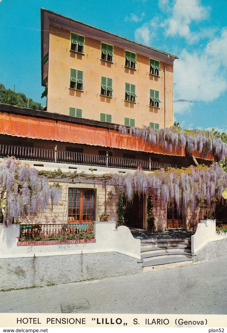 12375-HOTEL PENSIONE "LILLO"-S.ILARIO(GENOVA)-FG - Alberghi & Ristoranti