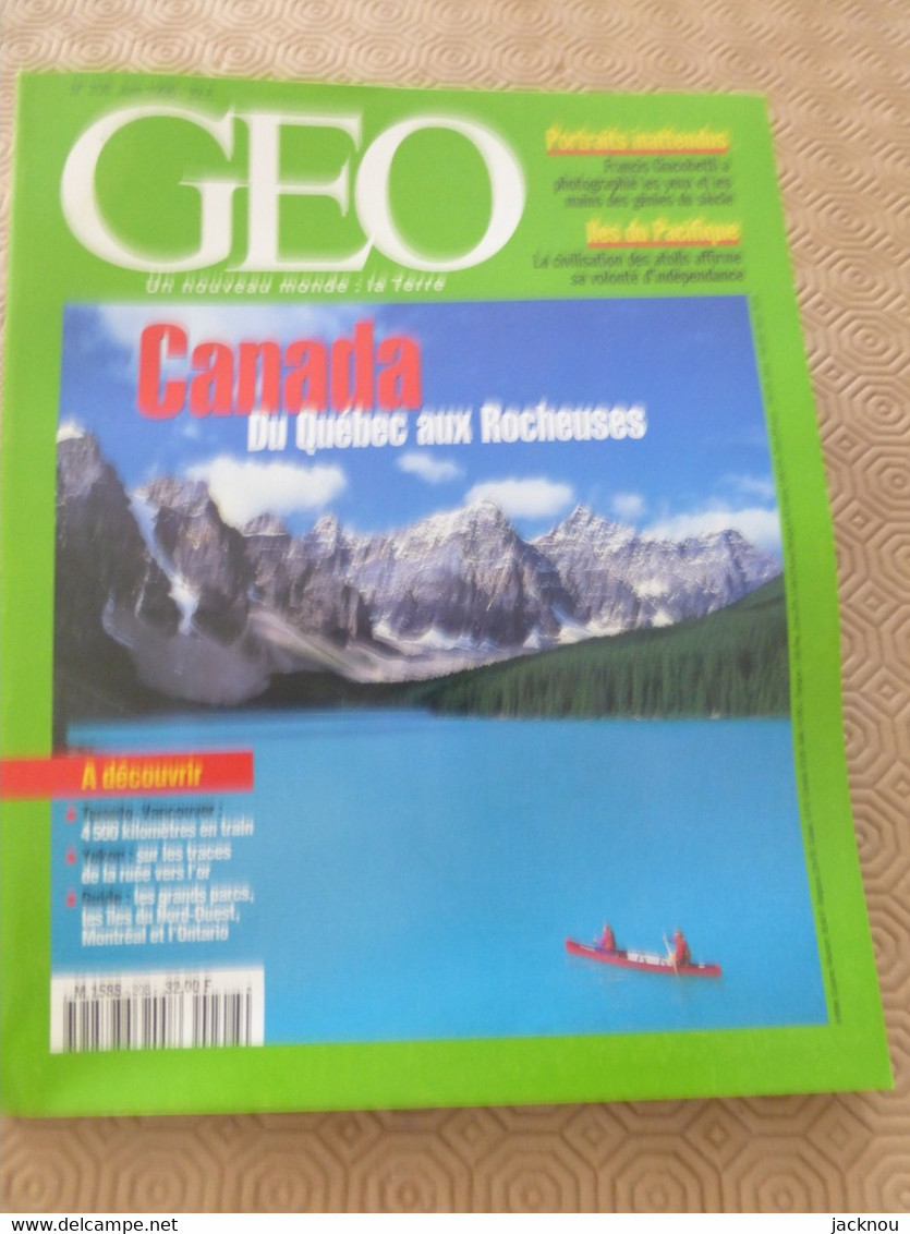 GEO Un Nouveau Monde  N°208  -canada- - Géographie