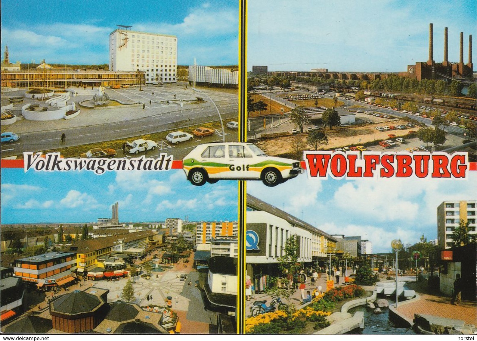 D-38440 Wolfsburg - Volkswagenstadt - Alte Ansichten - Bahnhof - Railway - Fabrik - VW Golf - Wolfsburg