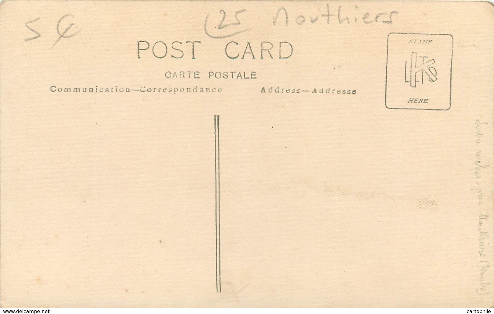 25 - Env De MOUTHIERS - Carte Photo Entre Les Roches Vers 1910 - Other & Unclassified